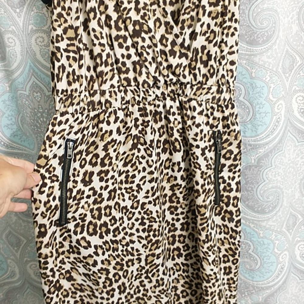 Cheetah Print Razor Back Dress - Picture 6 of 7